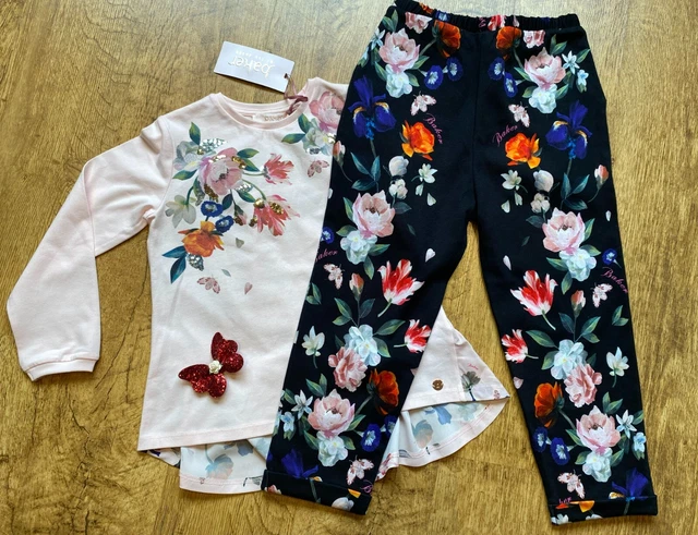 BNWT Ted Baker 4-5 years shirt joggers outfit floral set new designer joggers