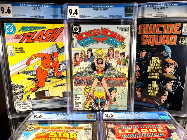 1st Appearance First Issue CGC Lot All Star Squadron 25 1 Justice League 21 1987