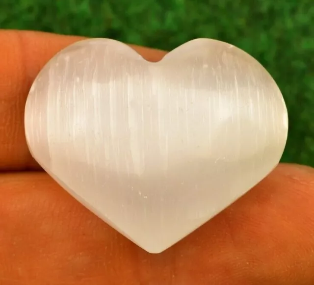 1 Selenite Crystal Heart A Grade Healing Wand Chakra Meditation UK Quick Postage