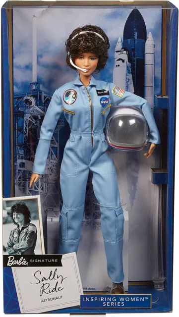 Barbie Sally Ride Inspiring Women Doll Astronaut Space NASA - Rare