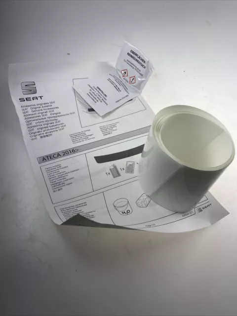 Originale Seat Ateca Protezione Paraurti Pellicola Trasparente Posteriore Nuovo