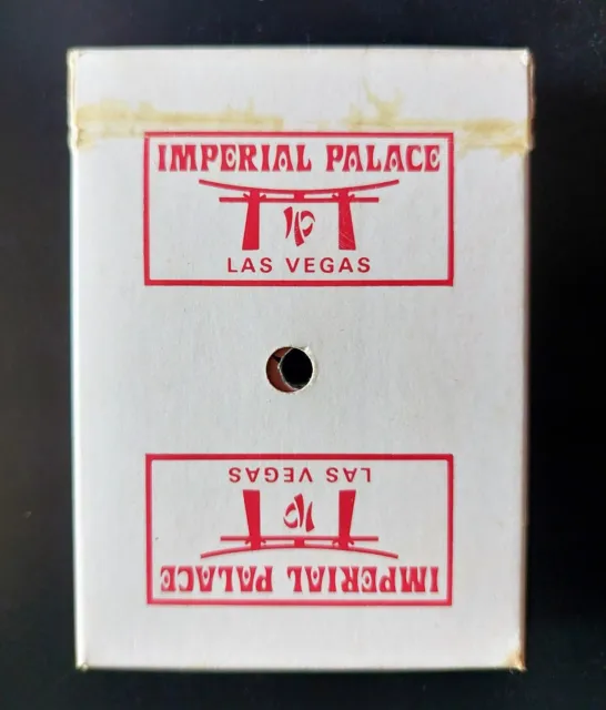 Vintage IMPERIAL PALACE Casino LAS VEGAS ~ HOYLE Playing Cards ~ White/Red Logo
