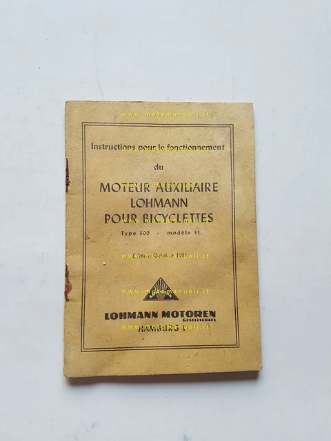 Lohmann 50 motore ausiliario micromotore manuale uso manutenzione originale