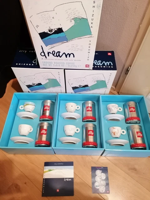 Vends 4 tasses avec soucoupe Illy Collection 1994 de l'artiste Simone