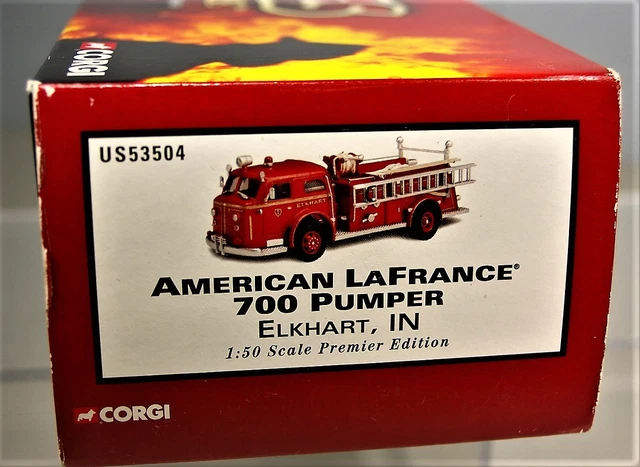 Camion De Pompiers Corgi Fire Heroes 1/50 – American La France 700 Close Cab Elkhart – France