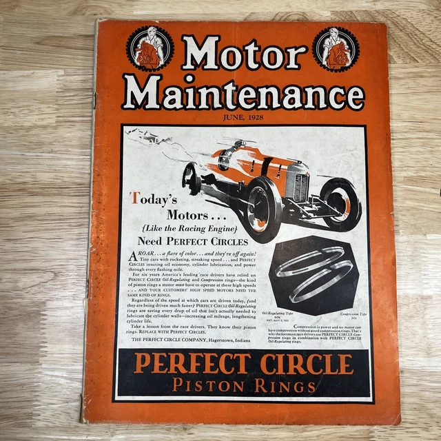 VINTAGE MOTOR MAINTENANCE Magazine June 1928 manual Engine Repair Parts