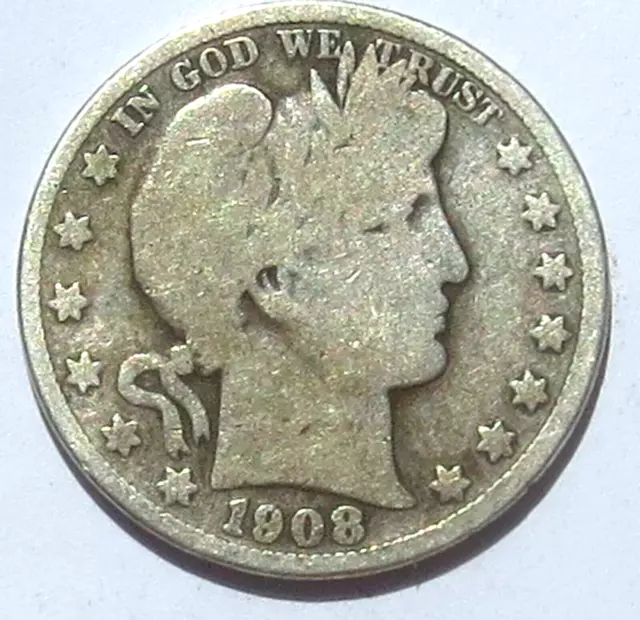 1908 S Barber Half Dollar - San Francisco