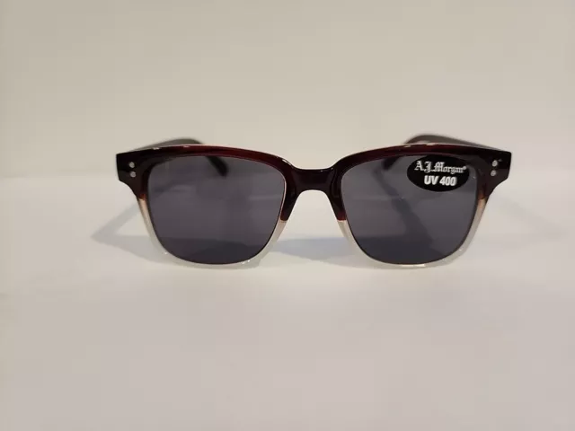 A.J. Morgan Brown & Clear Plastic Rim Sunglasses