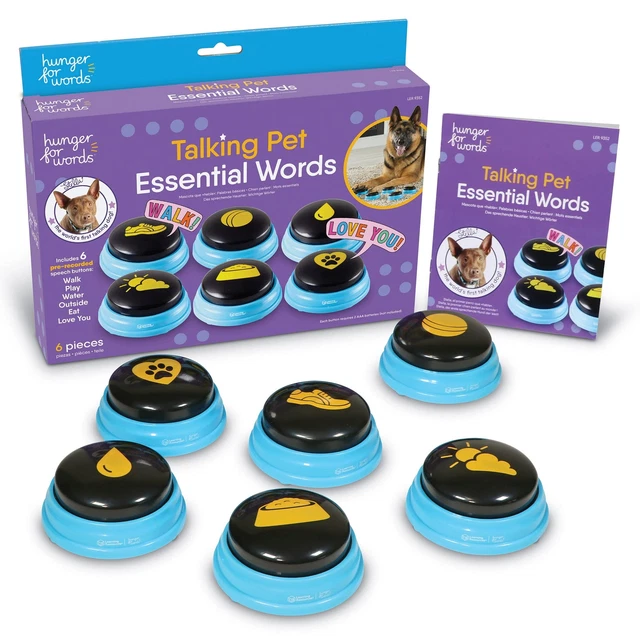 Talking Pet Essential Words - 6 Piece Set Pre-Recorded Speecs