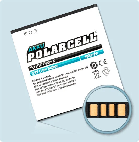 PolarCell Batterie pour HTC Desire VC T328d VT T328T XC T329D PROTO T327D T327T