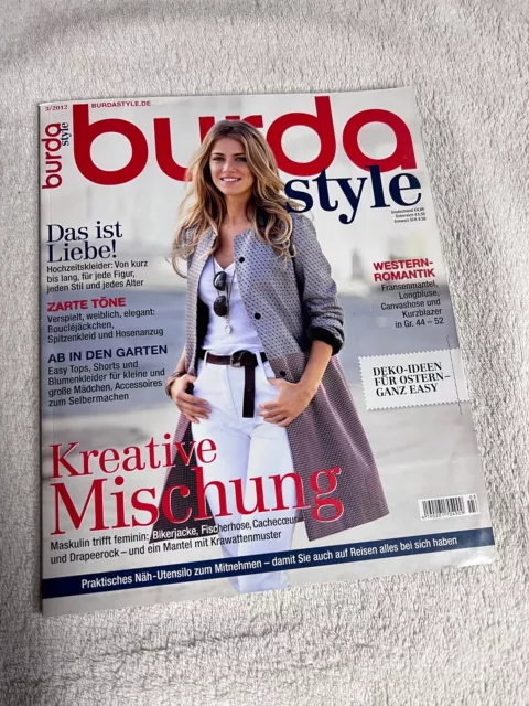 BURDA Style - 3/2012  - mit Nähjournal & Schnittmuster (unbenutzt)