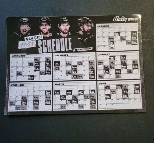 LOS ANGELES KINGS 202223 Schedule SGA LA Kings NHL Fiala