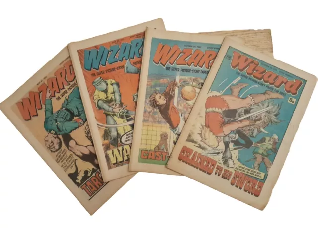 The Wizard comics  Bundle Collection Job Lot DC Thompson UK War Football