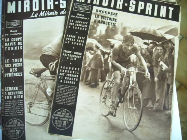 MIROIR SPRINT lot 9 revues 1953