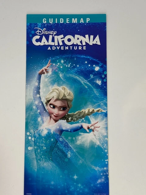 DISNEY CALIFORNIA ADVENTURE Park DCA Guide Map - June 2016 £4.50 ...