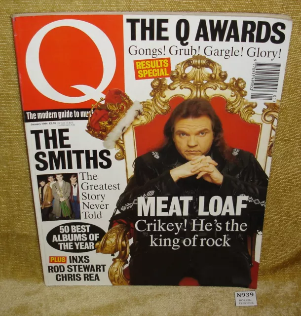 VINTAGE Q MAGAZINE - ISSUE 88 - JANUARY 1994 - MEATLOAF THE SMITHS COVER 90s