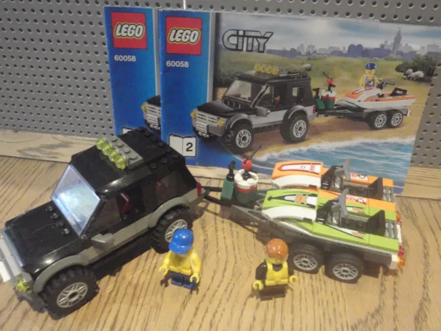 Lego City 60058 SUV with Watercraft (Complete) Rdg
