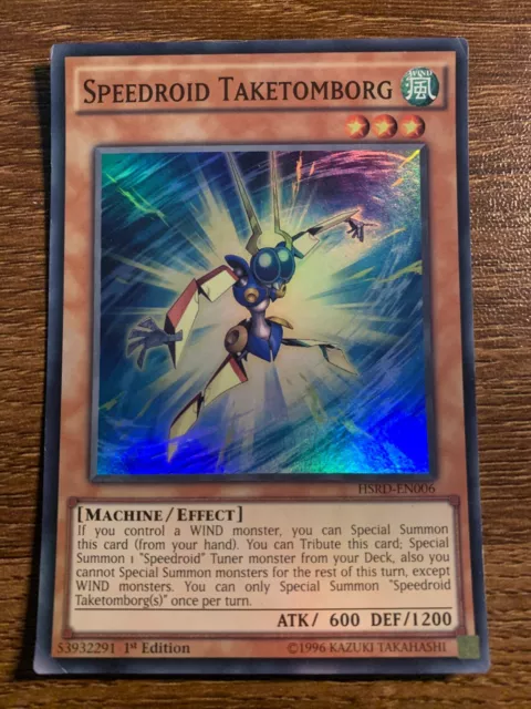 HSRD-EN006 Speedroid Taketomborg super seltene 1. Auflage MP YuGiOh Karte