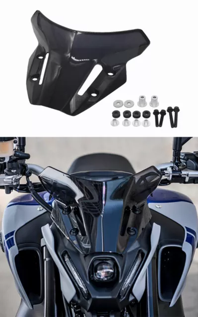 Spoiler Cupolino Parabrezza Fumè Nero Blu Basso Per Yamaha Mt-09 Fz-09 2021-2022