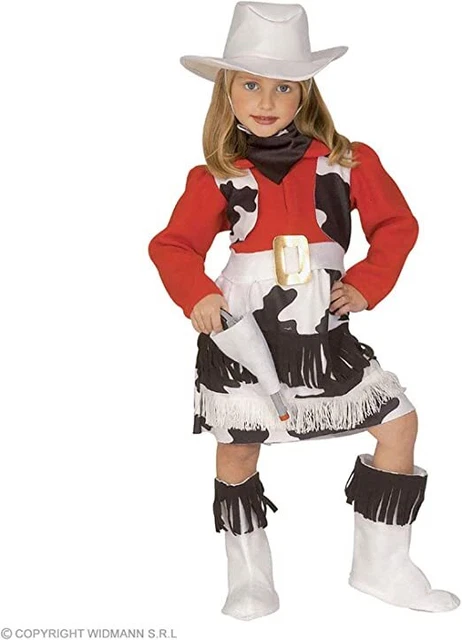 Vestito Cowboy Cappello Cowboy Bambina Costume Carnevale Cowgirl
