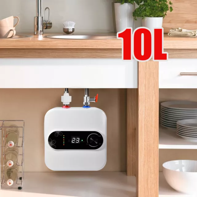 1.5KW Electric Instant Hot Water Heater Under Sink Small Water Tank Kitchen 10L