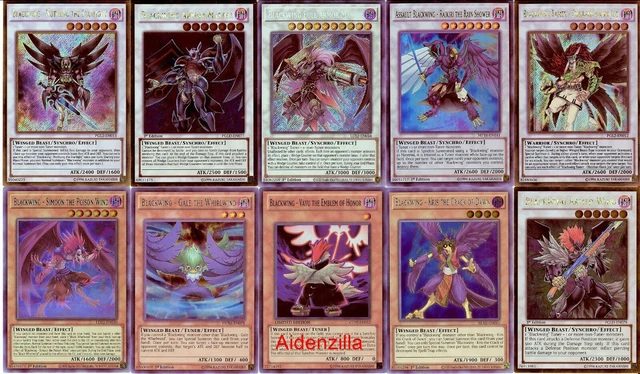 YUGIOH BLACKWING DECK - Full Armor Master Gale Simoon Kris Vayu Raikiri  Gladius $110.00 - PicClick