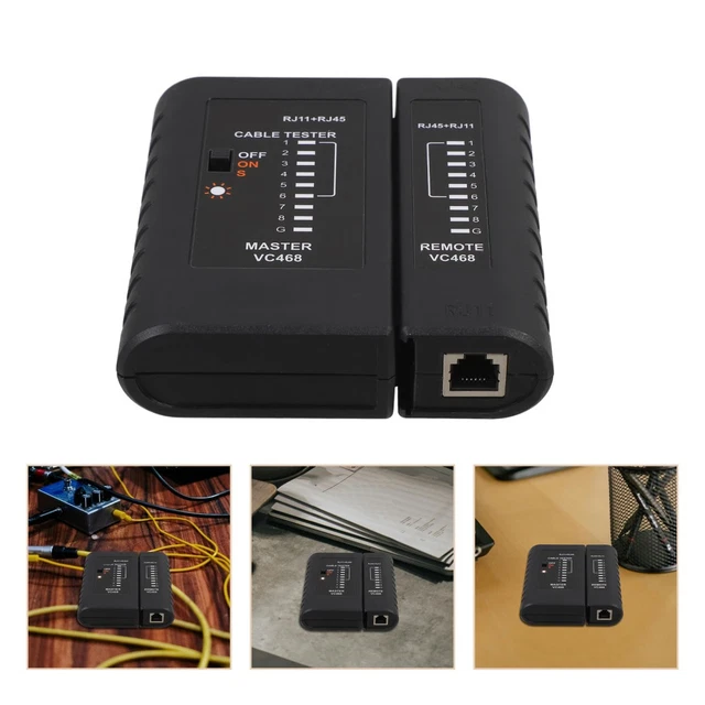 RJ45 CABLE TESTER Ethernet Wire Test Tool Network Cable Tester for ...