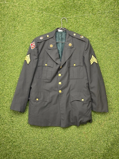 ORIGINAL SUEZ US ARMY Class A Service Coat 82nd 17th Airbporne Jacket ...