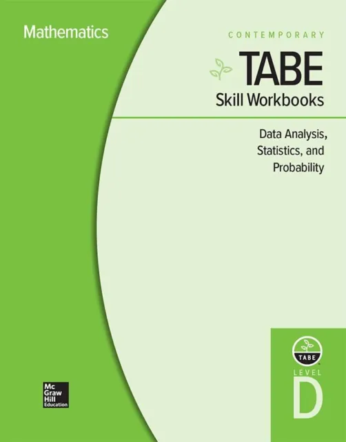 Contemporary `Tabe Skill Workbooks Level D: Data Analysis, S (US IMPORT) ACC NEW