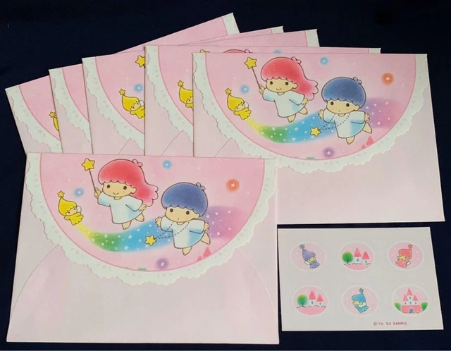Sanrio Kiki Lala Little Twin Stars Envelope Vintage Fancy