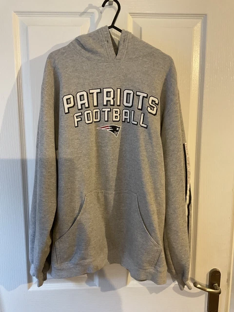 VGC American Football Reebok New England Patriots NFL grey hoodie Size M