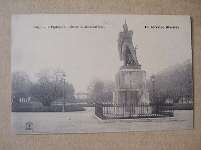 Cpa Metz (57) L'esplanade. Statue Du Marechal Ney. La Lorraine Illustree