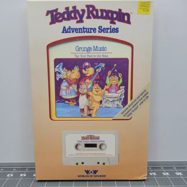 1985 The World of Teddy Ruxpin Adventure Series Grunge Music Book Cassette Tape