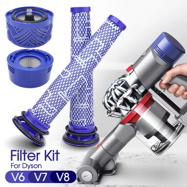 For Dyson V6 V7 V8 Filter Kit Absolute Animal Motorhead Trigger Replacement Hepa