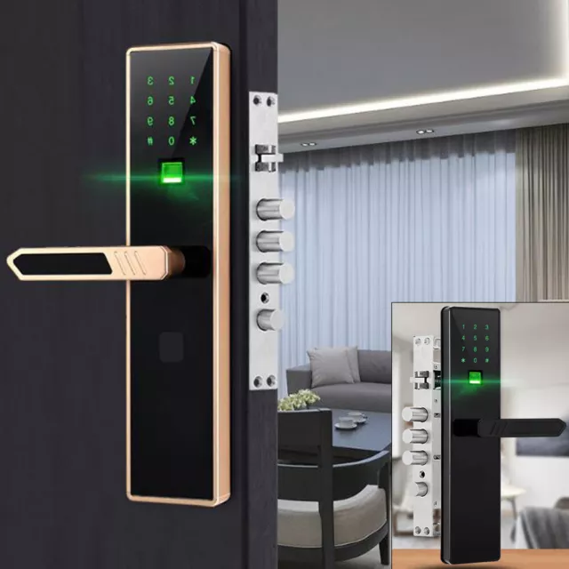 Electronic Smart Password Keypad Card Fingerprint Touchscreen Security Door Lock