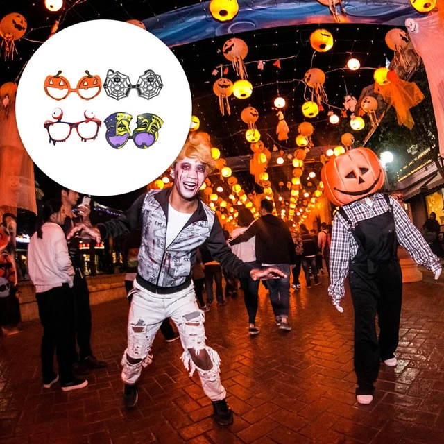 4 Pcs Halloween Party Glasses Funny Glasses Photo Props Sunglasses
