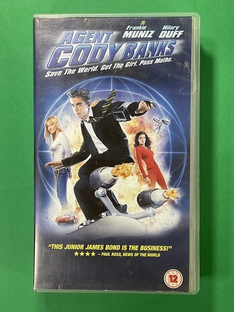 AGENT CODY BANKS, Frankie Muniz, Hilary Duff, PAL VHS Video Tape, Cert ...
