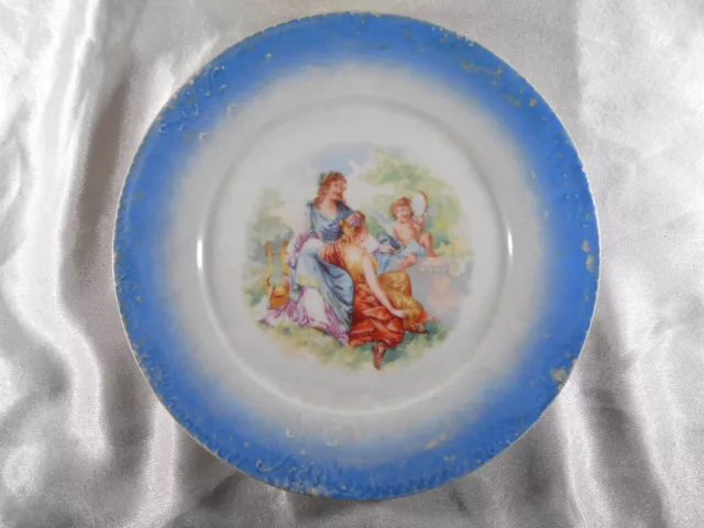 ( 377 ) Assiette " Scene Antique  " En Porcelaine De Paris Ou Limoges