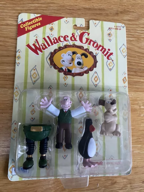 Wallace And Gromit Limited Irwin Collectible Figures NEW IN CARD 1989