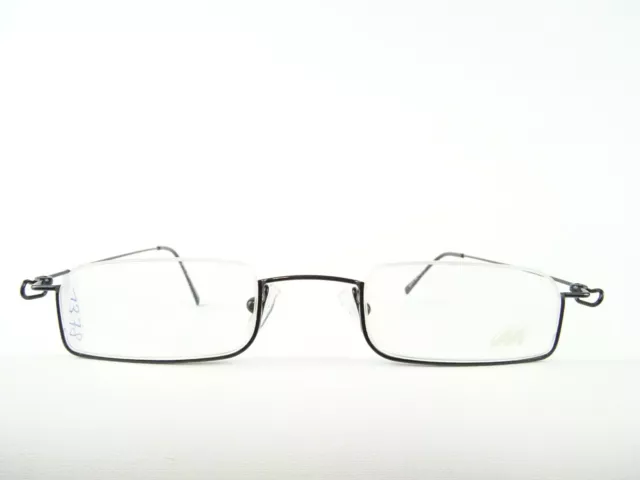 Halbbrillen Lesebrille extraleicht Metallgestell schmal Brille schwarz neu Gr. M