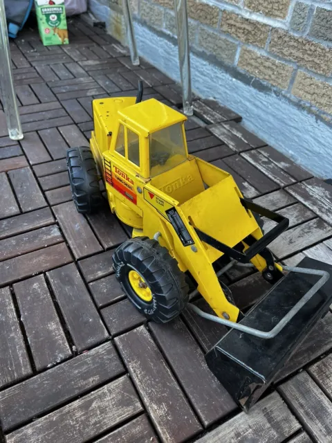 Vintage Mighty Tonka Front End Loader, Pressed Steel Toy