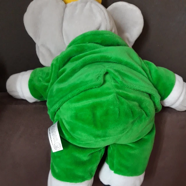 🐘DOUDOU PELUCHE LANSAY BABAR   36 CM    (25 cm assis) environ 4