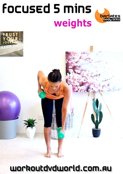 5 minute Strength Weights DVD - BARLATES BODY BLITZ Focused 5 mins Weights