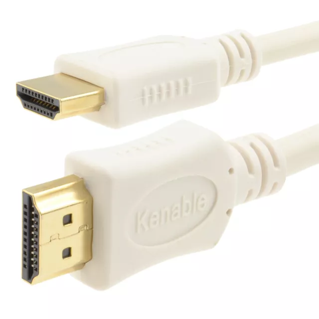 1m HDMI 1.4 High Speed Cable for 3D TV with Ethernet & ARC White [006513]