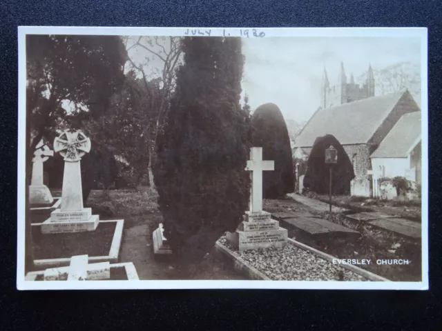 Hampshire EVERSLEY St Mary's Church - Old RP Postcard