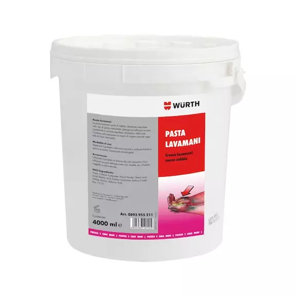 Pâte Lavabo WÜRTH Crémeuse Sans Sable 4 Litres