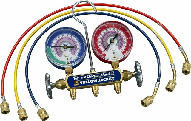 Yellow Jacket 41868 - Series 41 Hydrocarbon (R-290, R-600a) Two Valve Manifold
