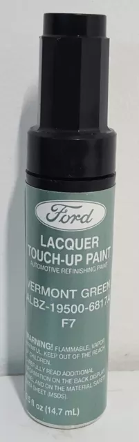 NOS OEM Ford Lacquer Touch Up Paint VERMONT GREEN ALBZ-19500-6817A  F7