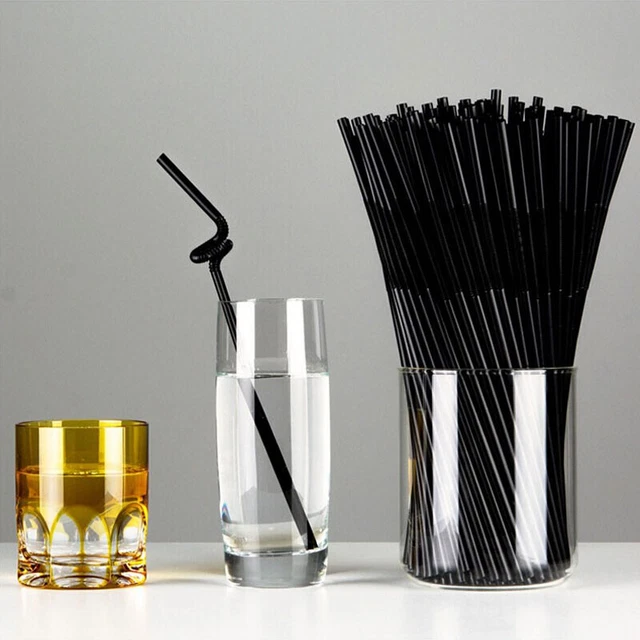 100Pcs/Pack  Flexible Straws For Birthday Wedding  Party   Cocktail StrawsY~m'