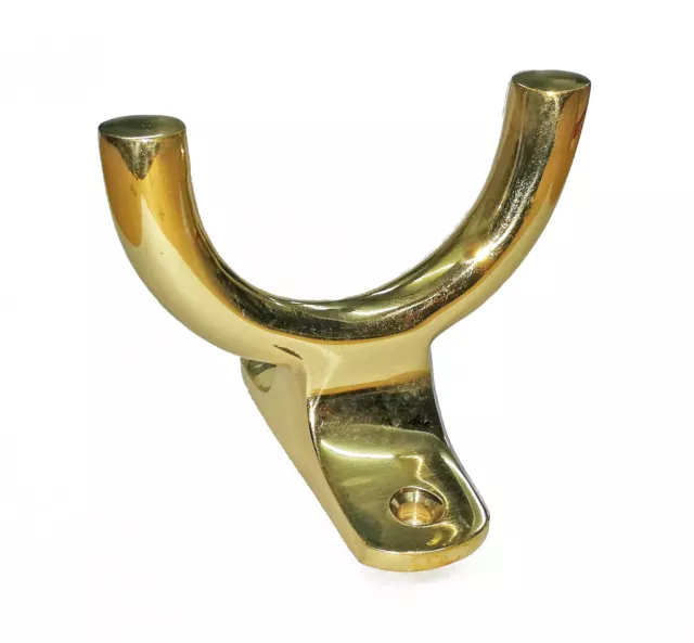 Mât Support, Simple, Poli Porte Laiton pour 50mm Mât B15452